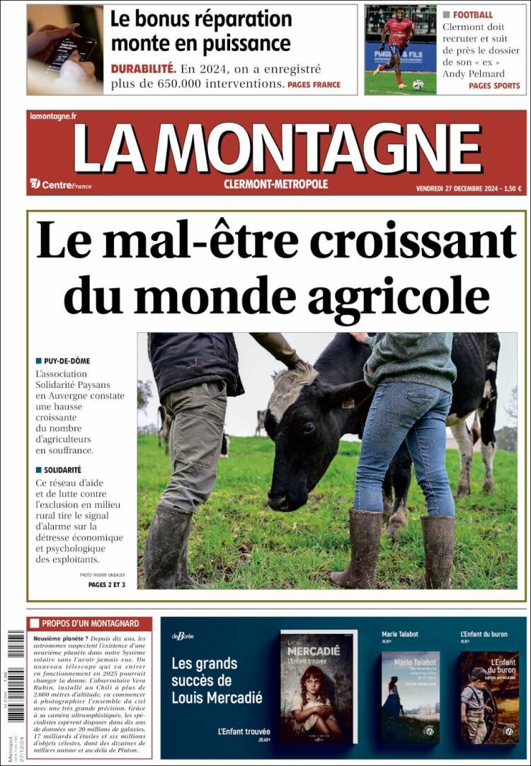 Portada de La Montagne (Francia)