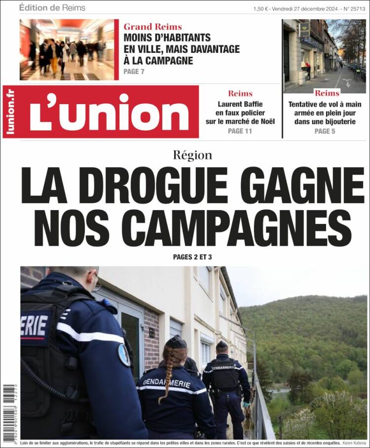 Portada de L'Union (Francia)