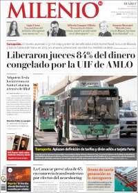 Portada de Milenio de Monterrey (Mexico)