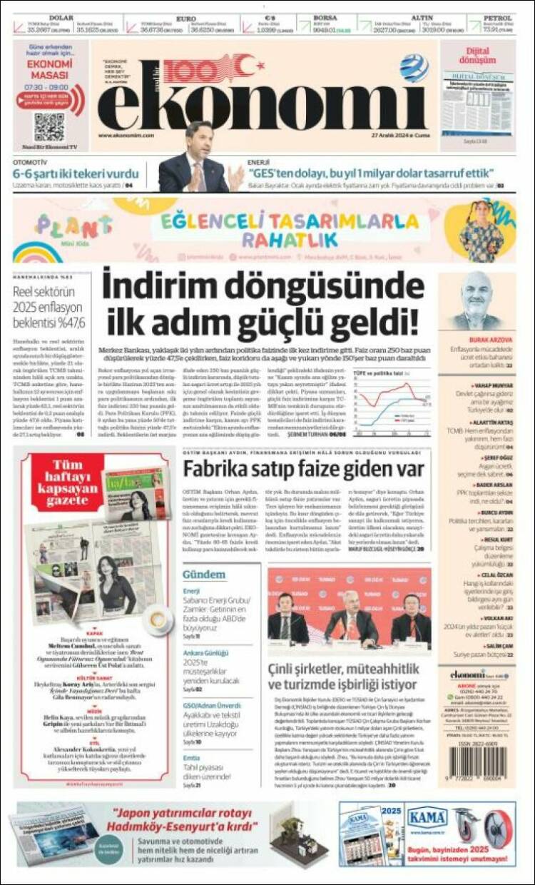 Portada de Dünya (Turqu&iacute;a)