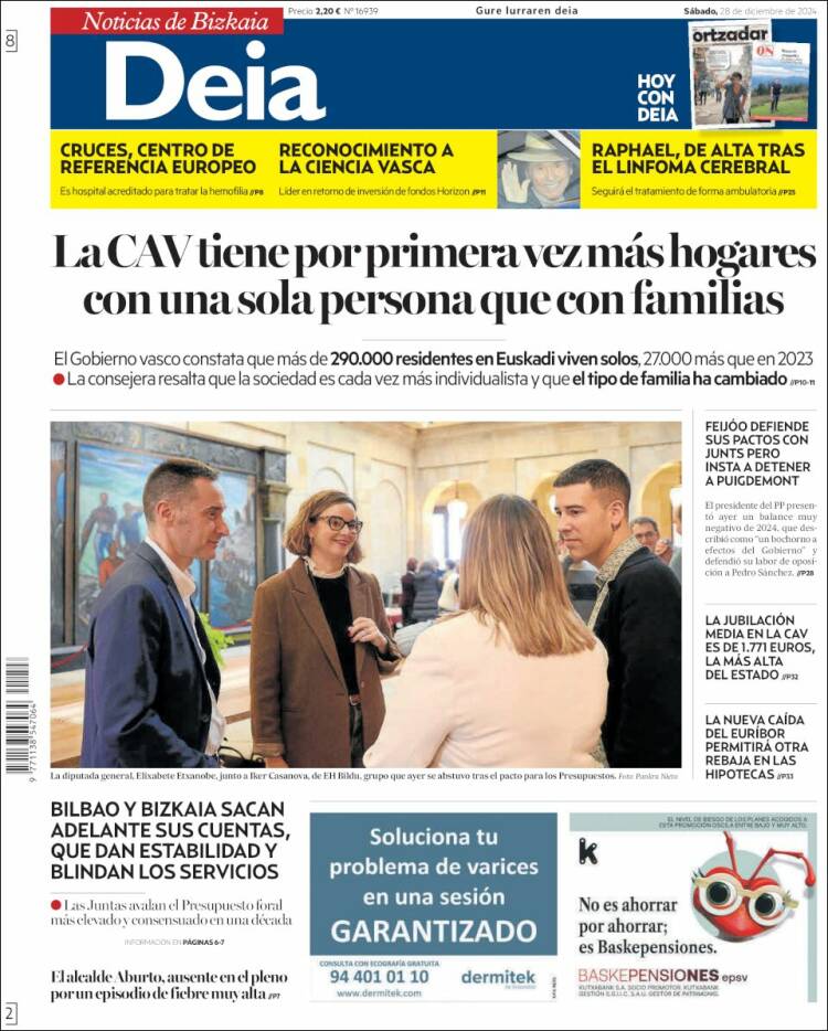 Portada de Deia (España)