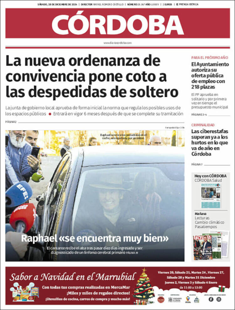 Portada de Diario de Córdoba (España)