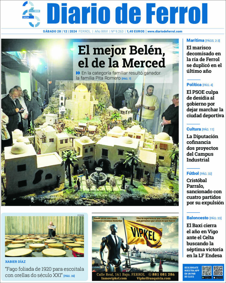 Portada de Diario de Ferrol (España)