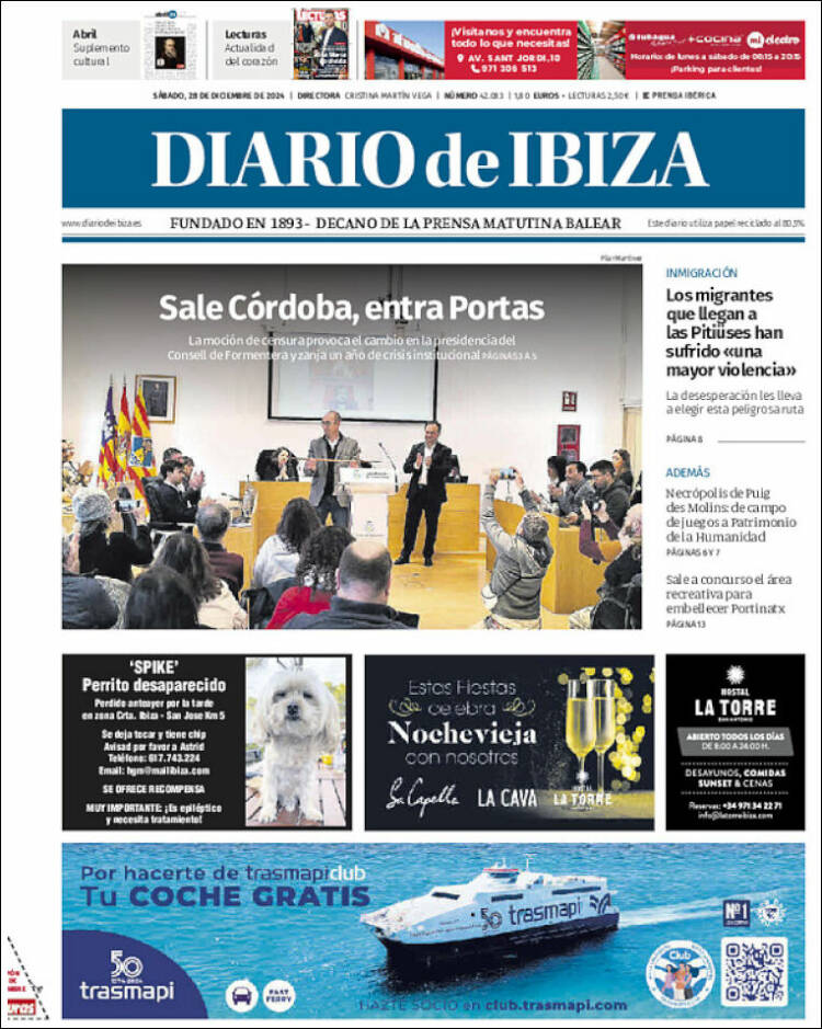 Portada de Diario de Ibiza (España)