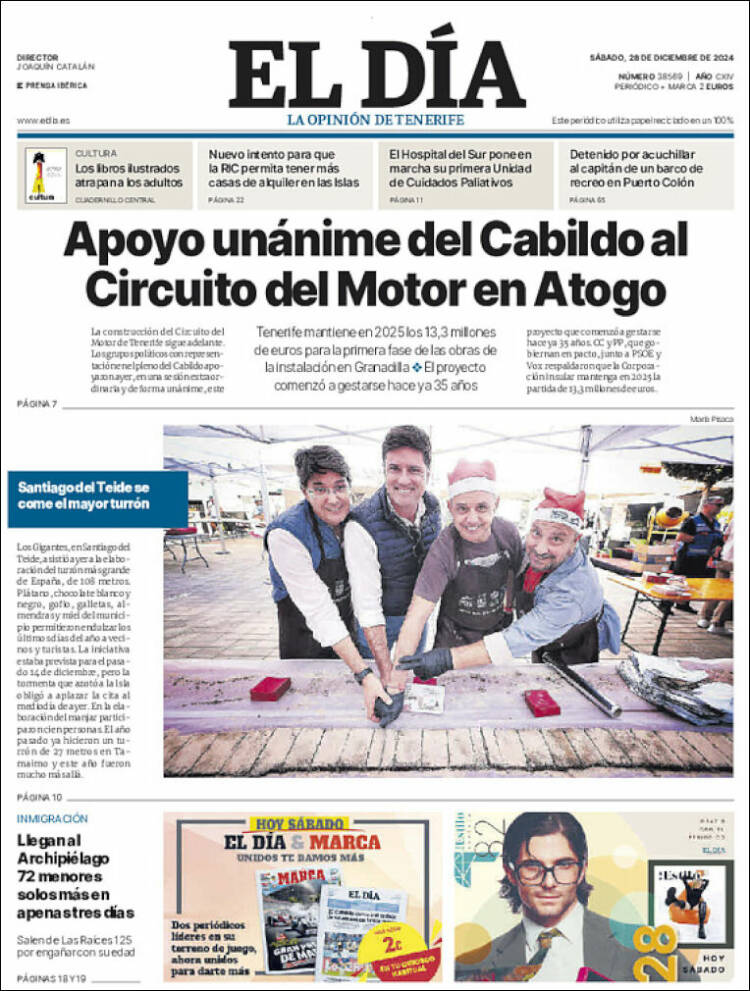 Portada de El Día (España)