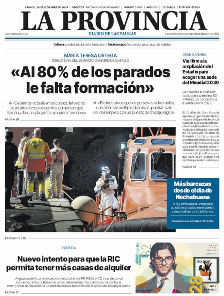 Portada de La Provincia (España)