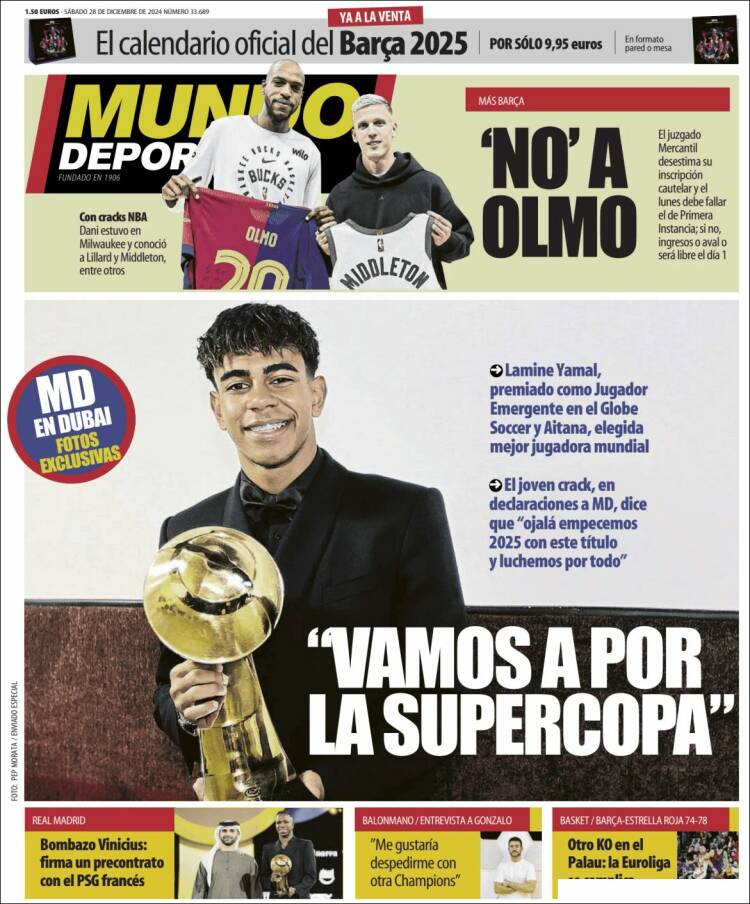 Portada de El Mundo Deportivo (España)