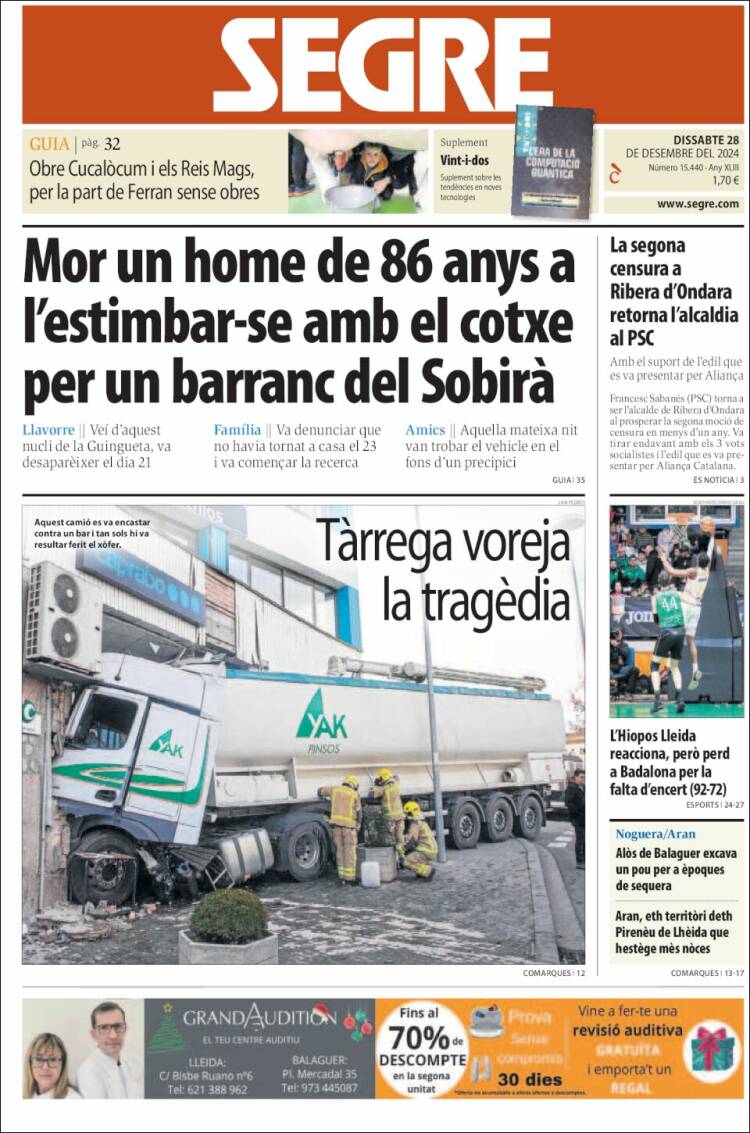 Portada de Segre (España)
