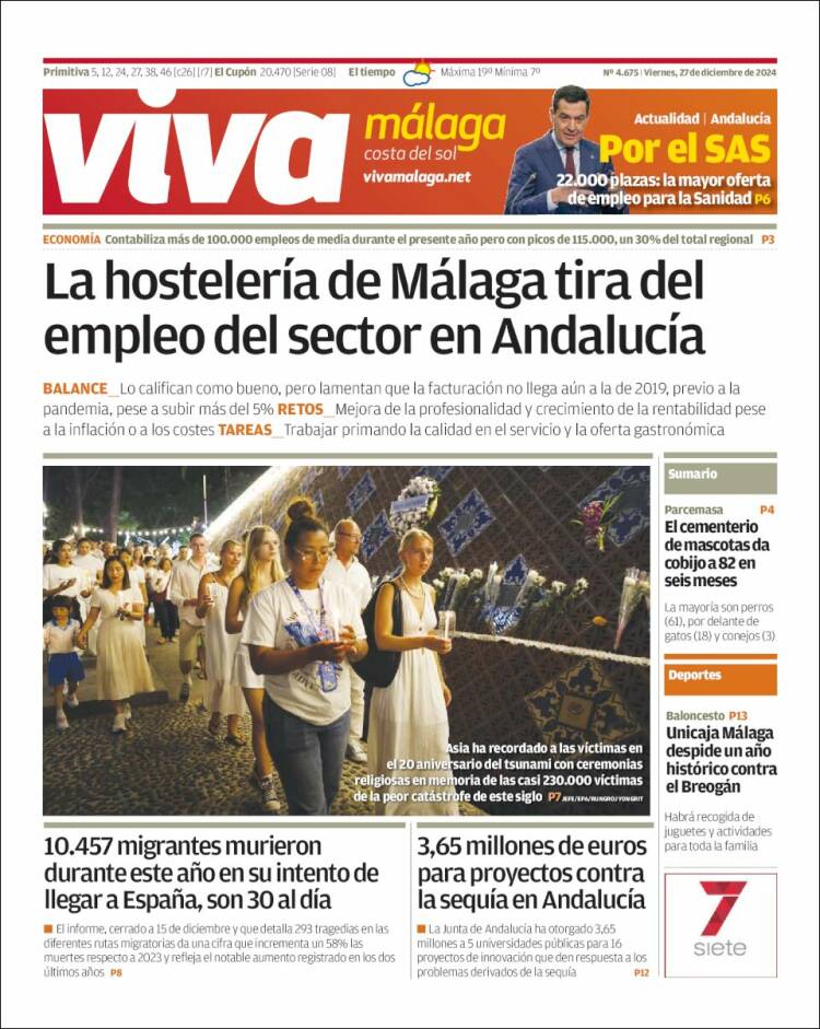 Portada de Viva Málaga (España)