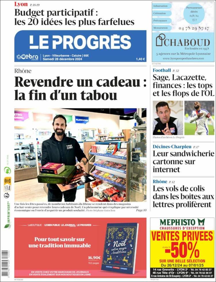 Portada de Progres de Fecamp (Francia)