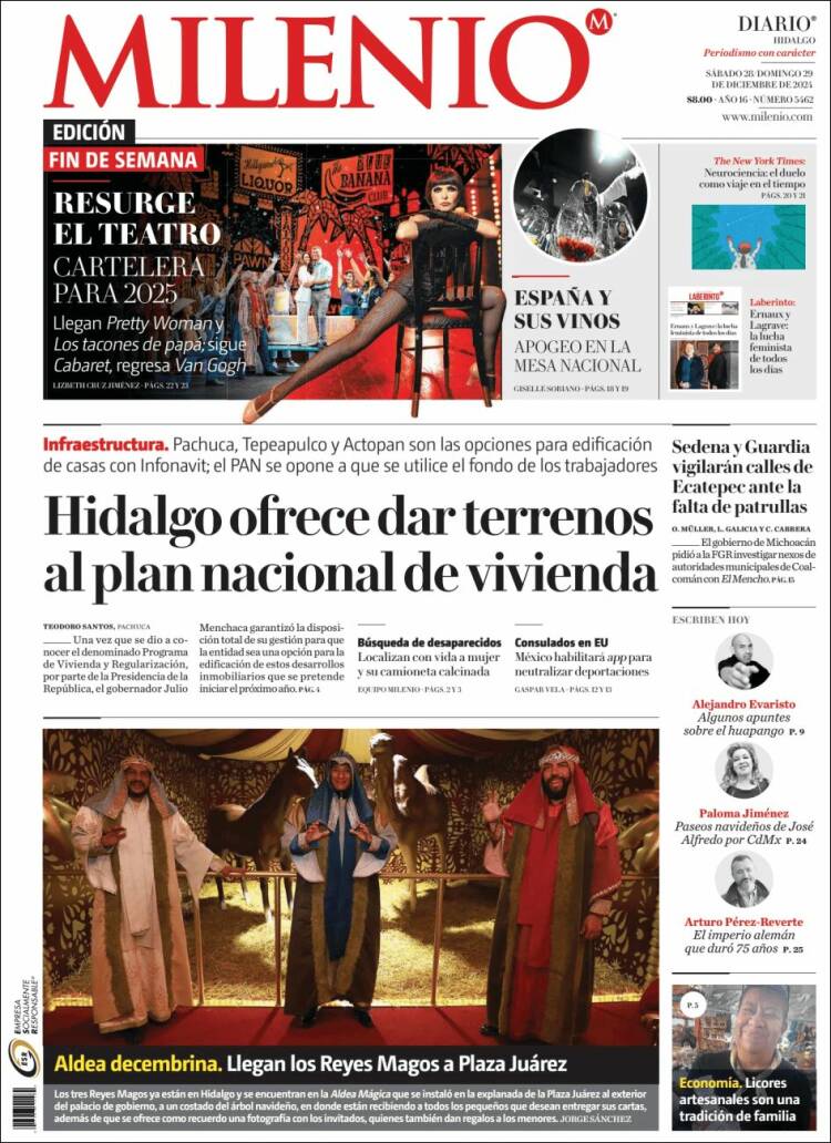 Portada de Milenio de Hidalgo (M&eacute;xico)