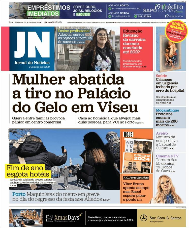 Portada de Jornal de Notícias (Portugal)