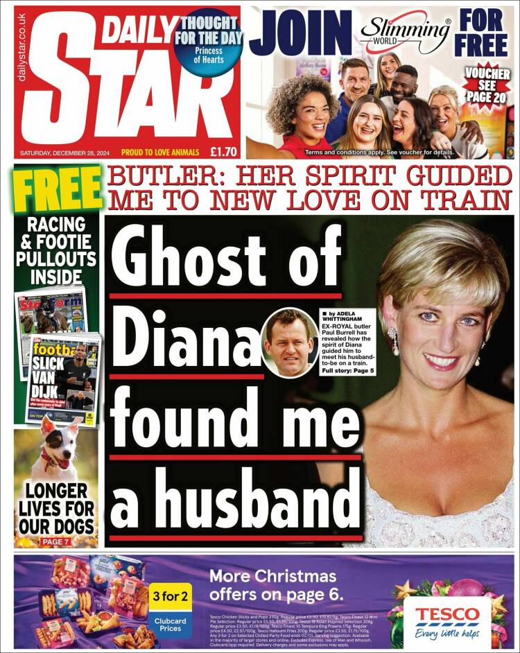Portada de Daily Star (Reino Unido)