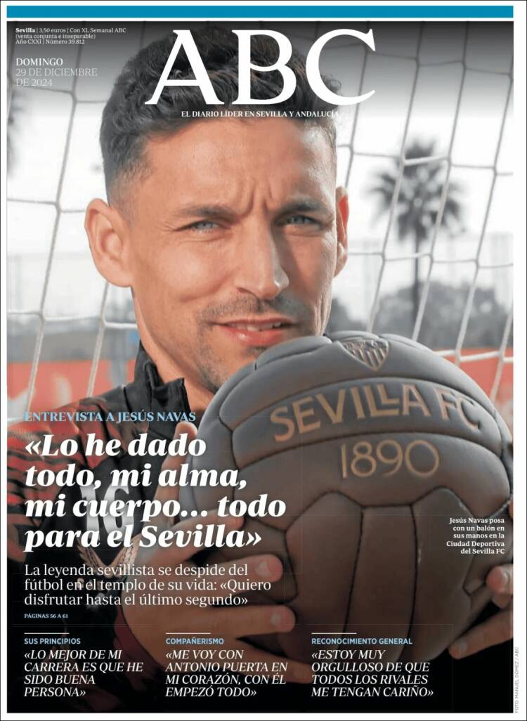 Portada de ABC - Sevilla (España)