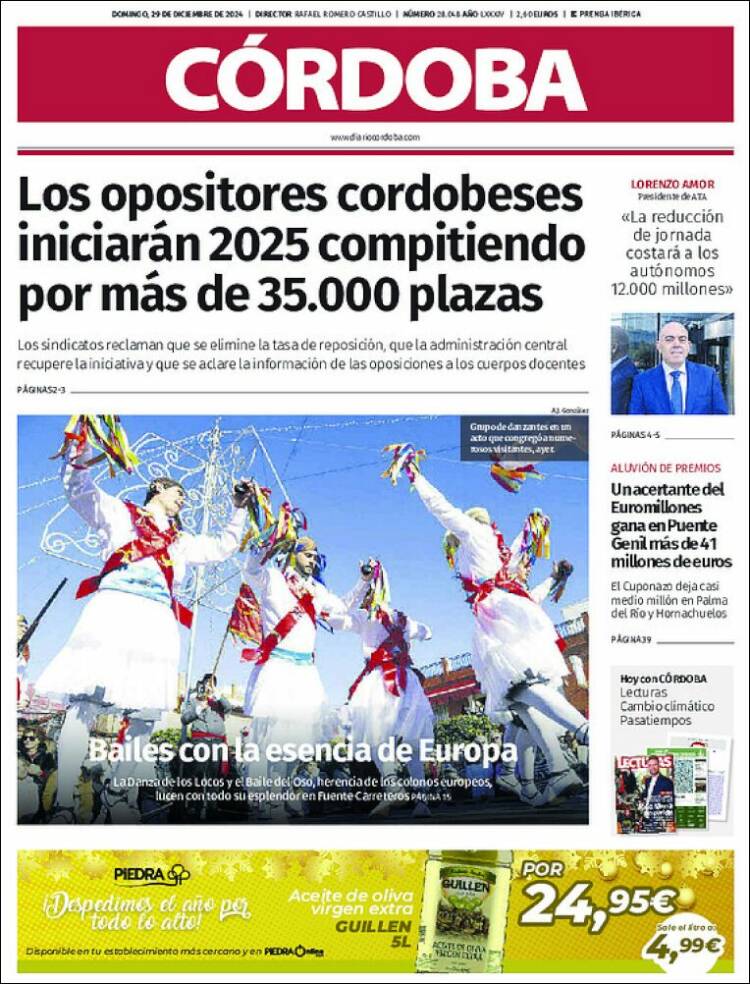 Portada de Diario de Córdoba (España)