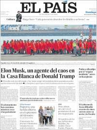 Portada de El País (España)