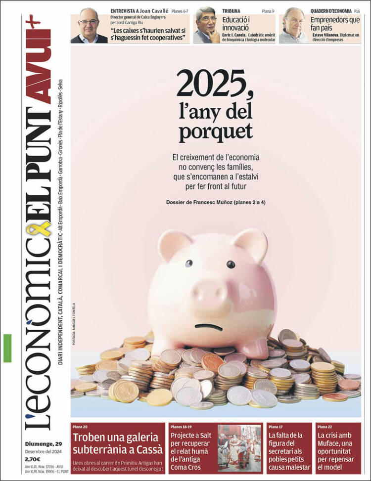 Portada de El Punt Avui - Girona (España)