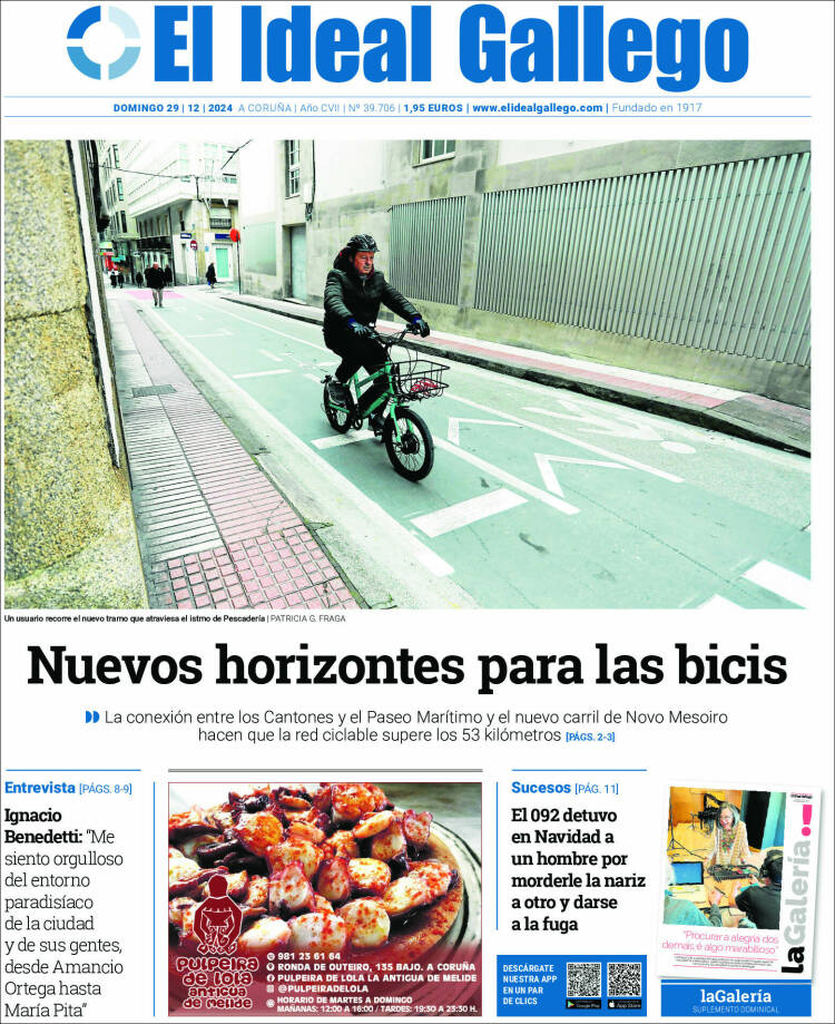 Portada de El Ideal Gallego (España)