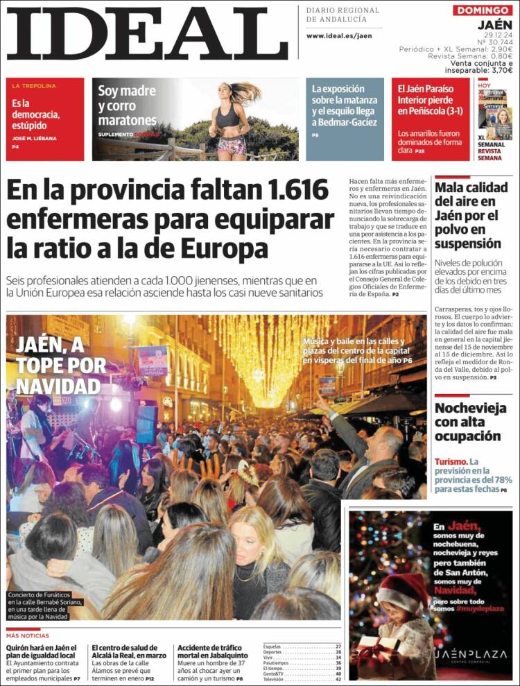 Portada de El Ideal de Jaén (España)