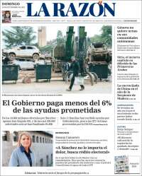 Portada de La Razón (España)
