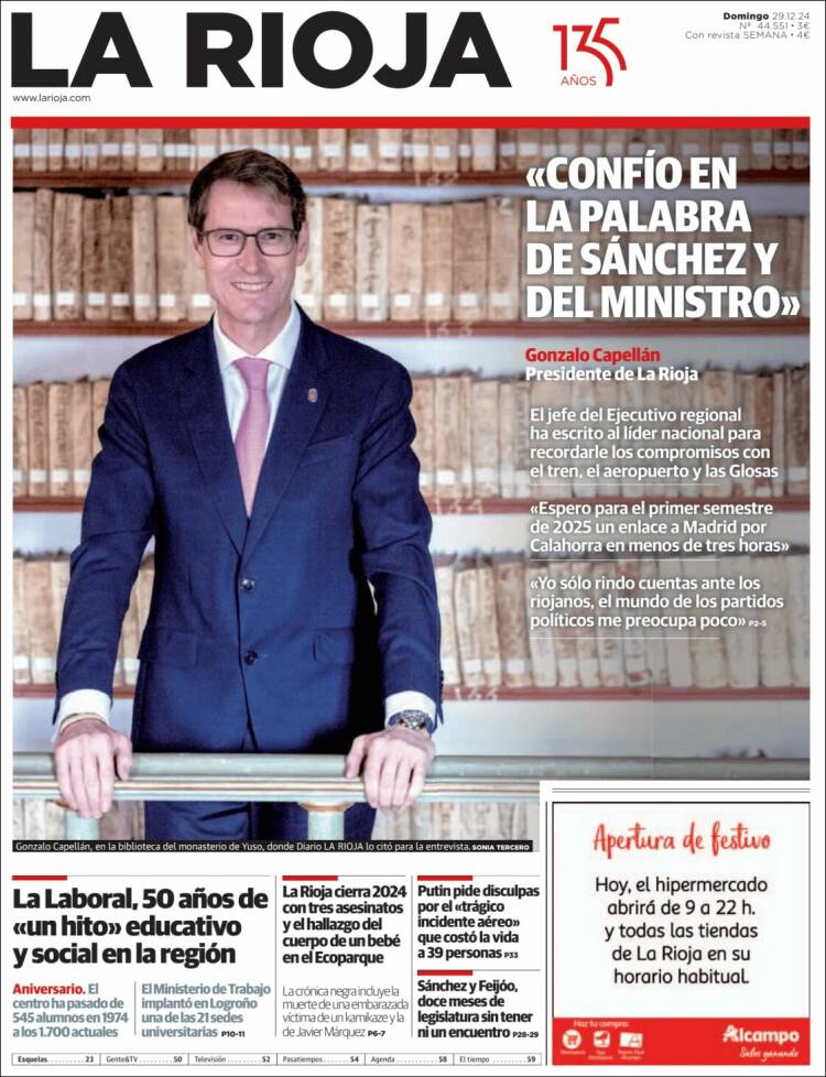 Portada de La Rioja (España)