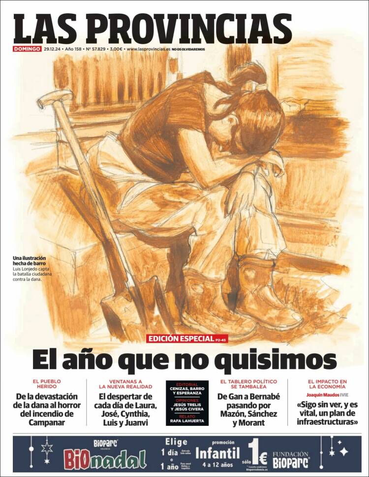 Portada de Las Provincias (España)