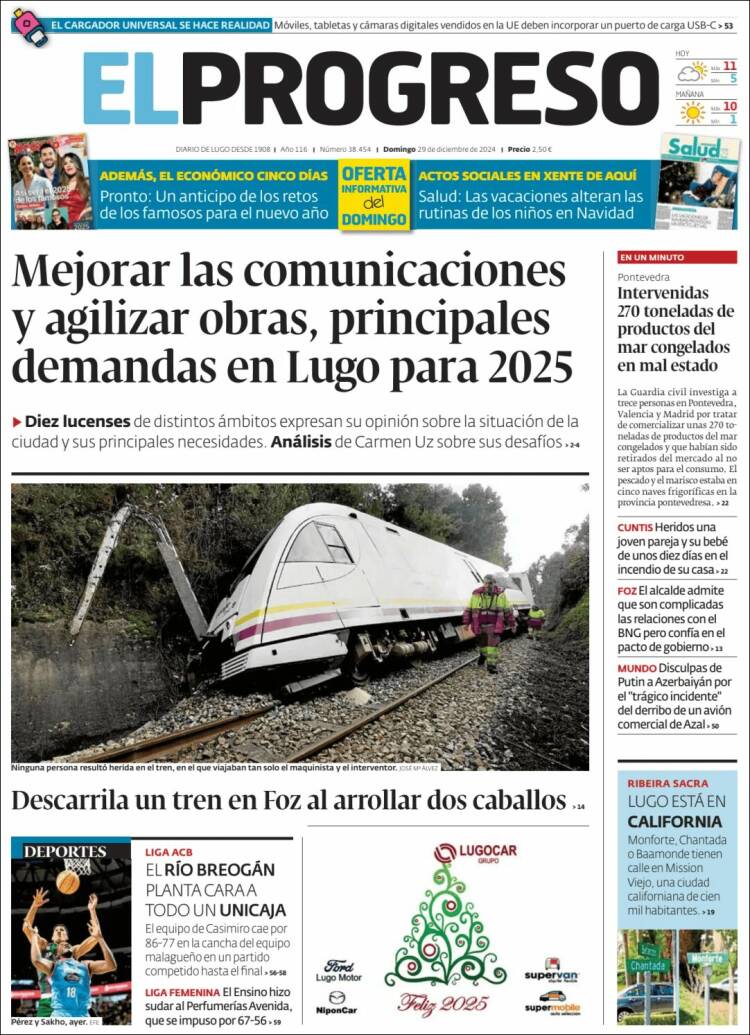 Portada de El Progreso (España)