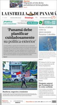 Portada de La Estrella de Panamá (Panamá)