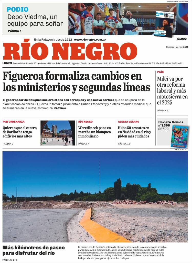 Portada de Rio Negro (Argentina)