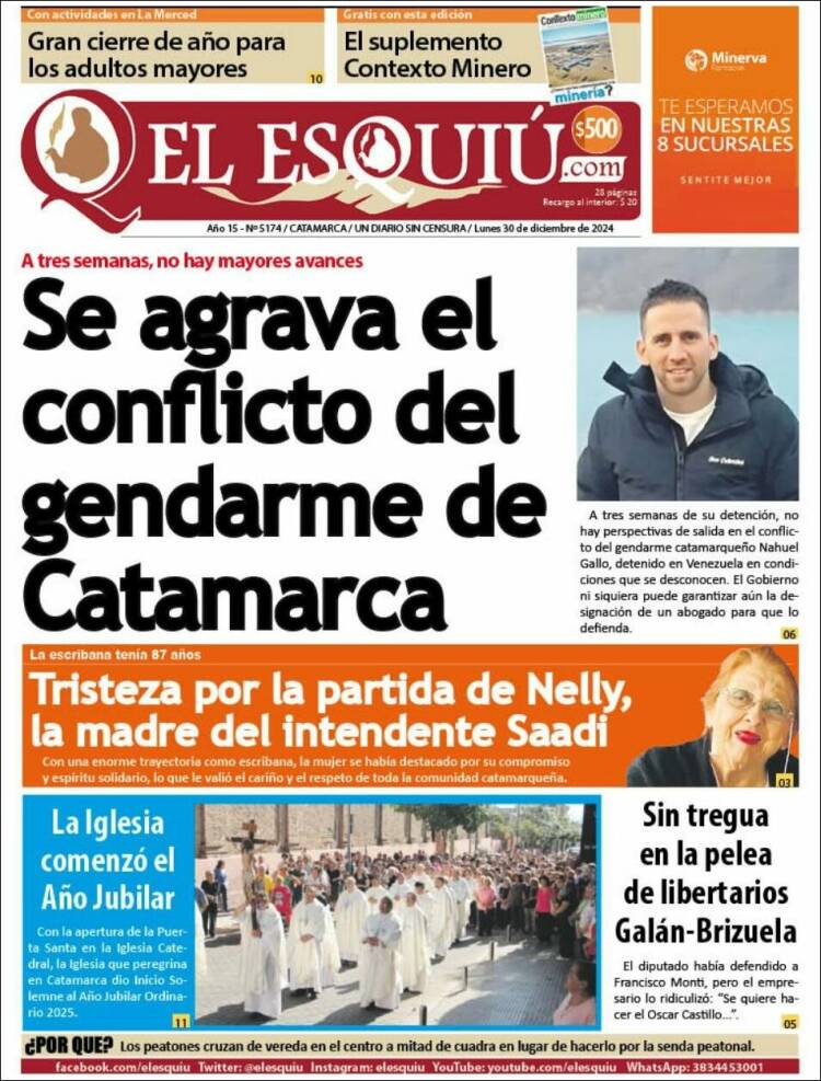 Portada de El Esquiu (Argentina)