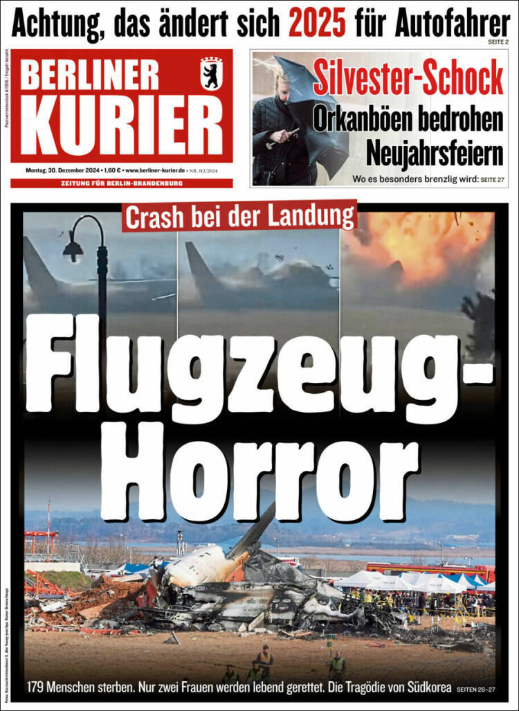 Portada de Berliner Kurier - Startseite BK (Alemania)