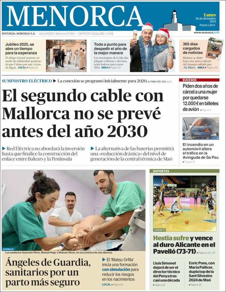 Portada de Menorca - Diario Insular (España)