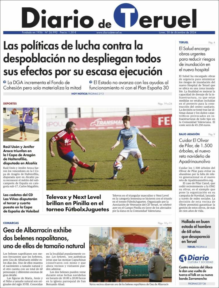 Portada de Diario de Teruel (España)