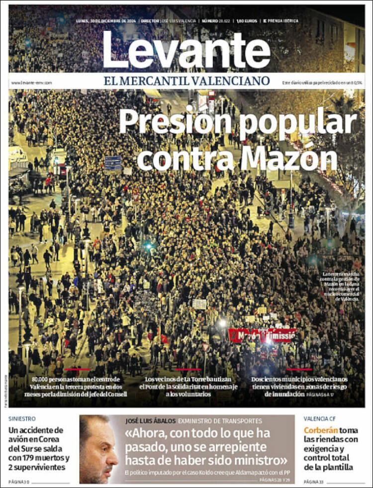 Portada de Levante (España)
