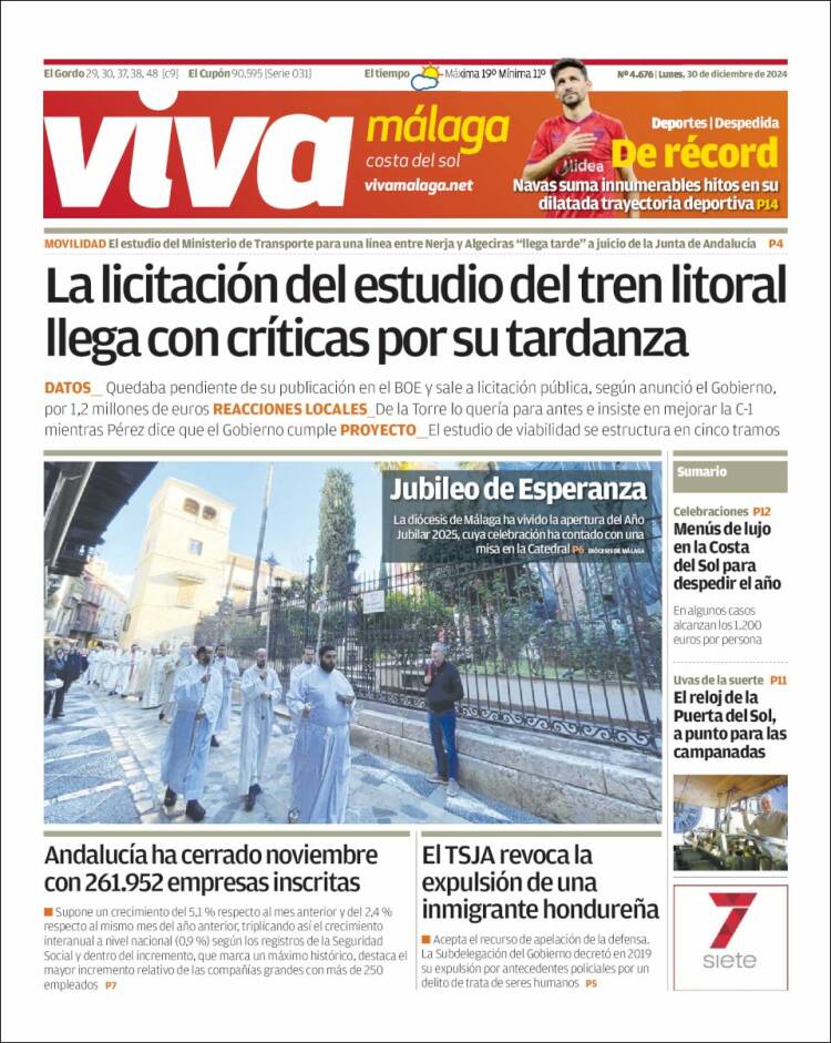 Portada de Viva Málaga (España)