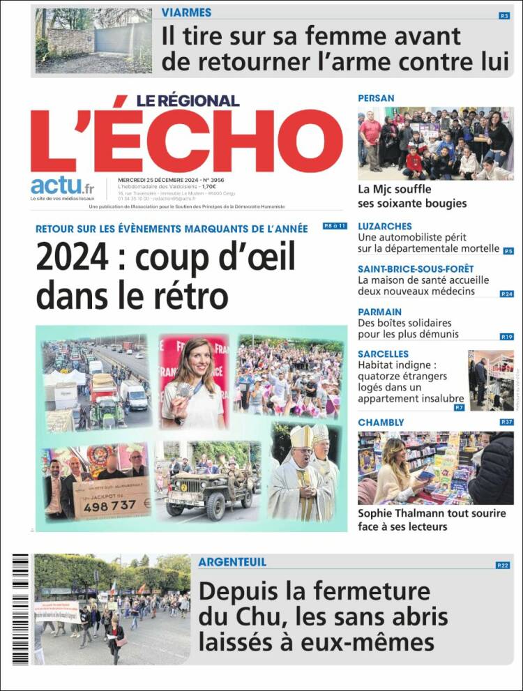 Portada de L'Echo de la Haute-Vienne (Francia)