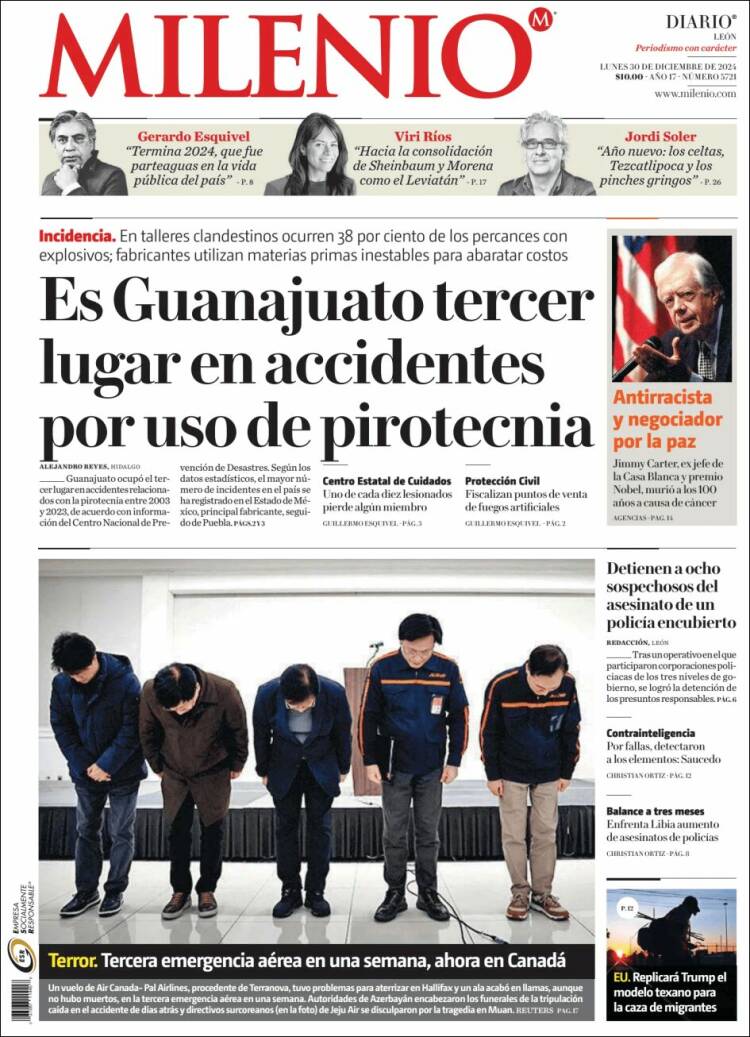 Portada de Milenio de León (México)