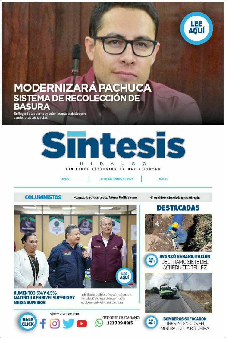 Portada de Sistesis - Hidalgo (México)