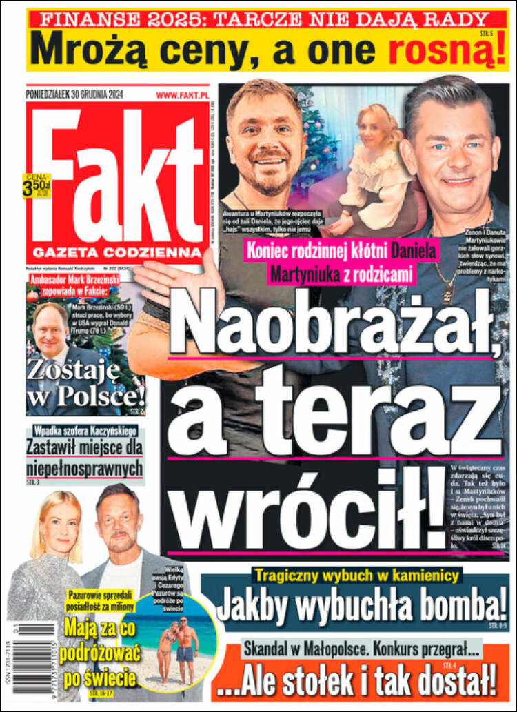 Portada de Fakt (Polonia)
