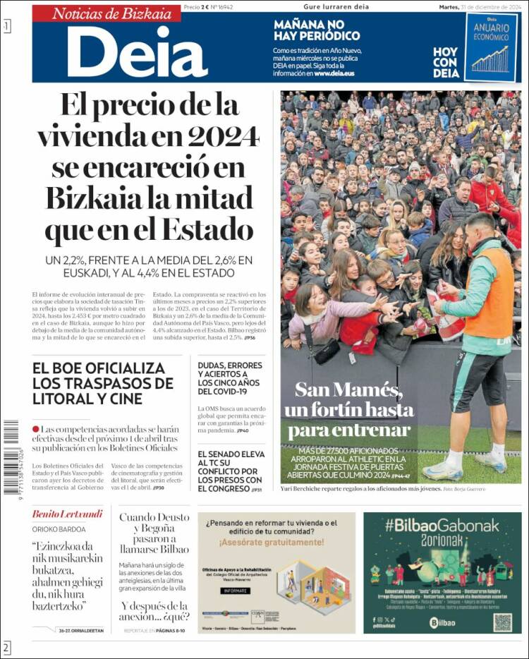 Portada de Deia (España)