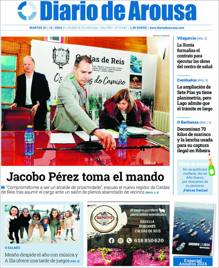 Portada de Diario de Arousa (España)