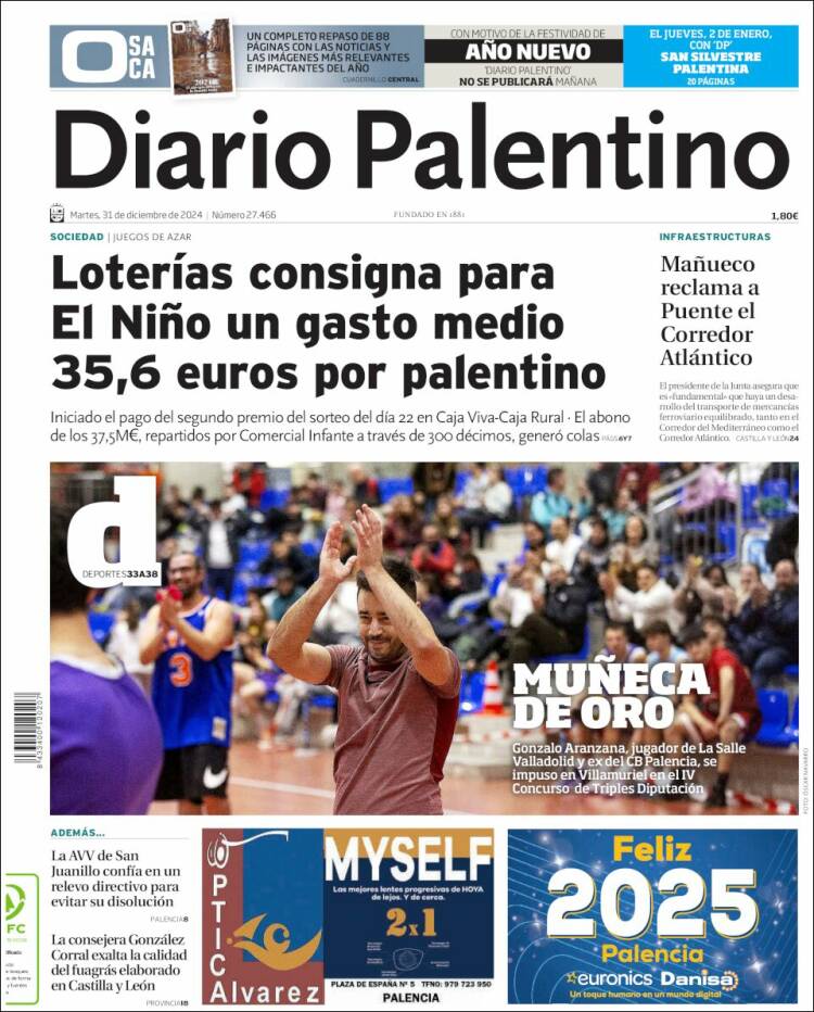 Portada de Diario Palentino (España)