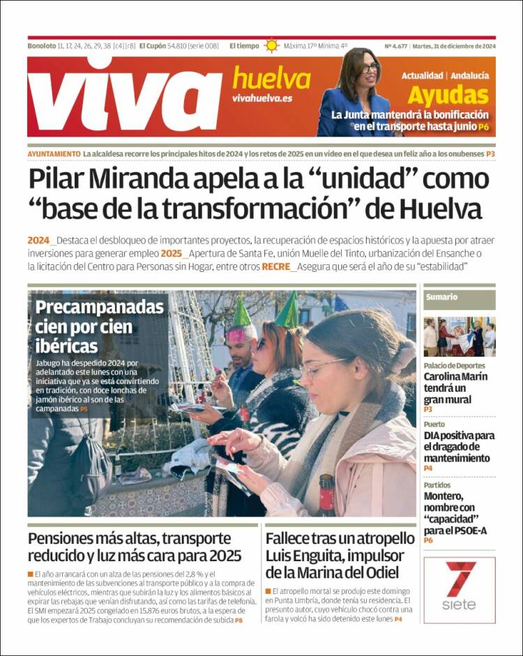 Portada de Viva Huelva (España)