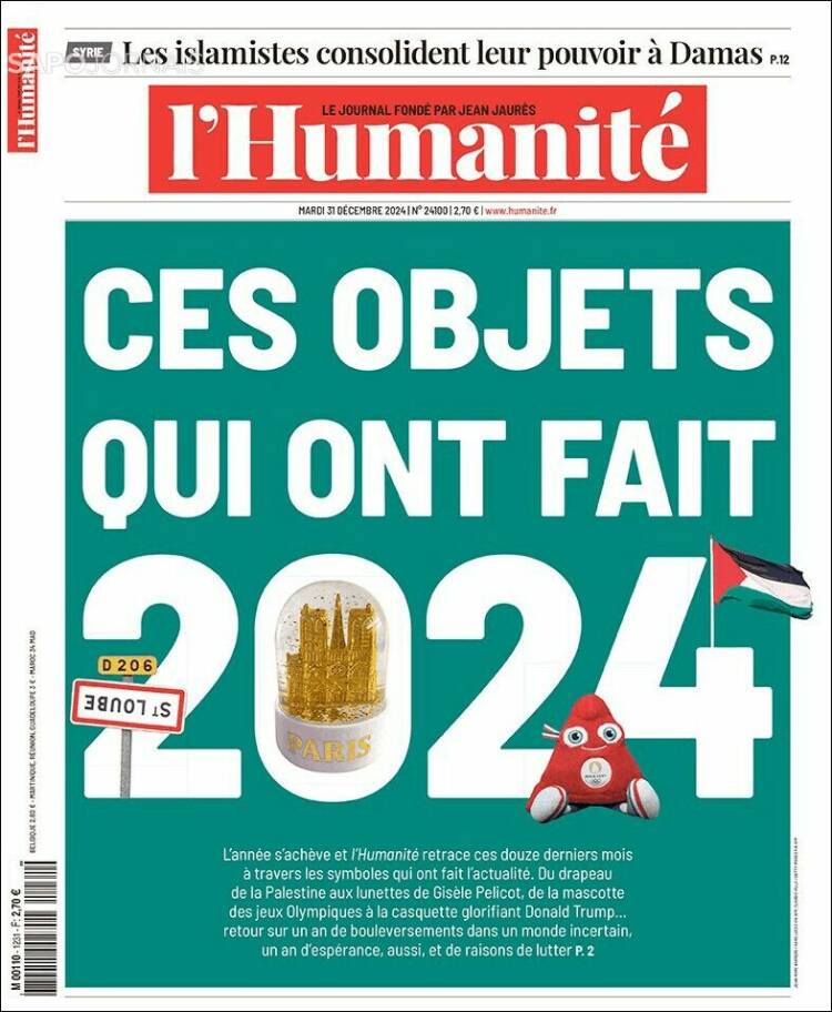 Portada de l'Humanite (Francia)