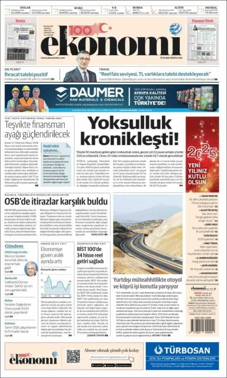 Portada de Dünya (Turqu&iacute;a)