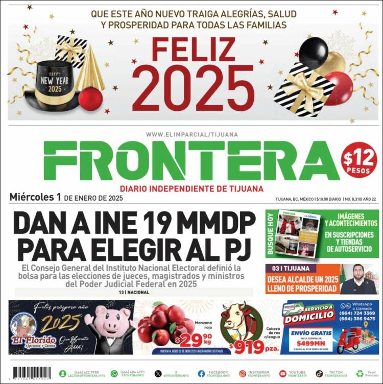 Portada de Frontera (México)
