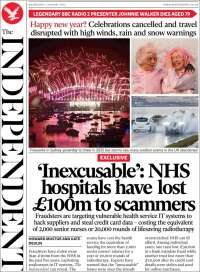 Portada de The Independent (United Kingdom)
