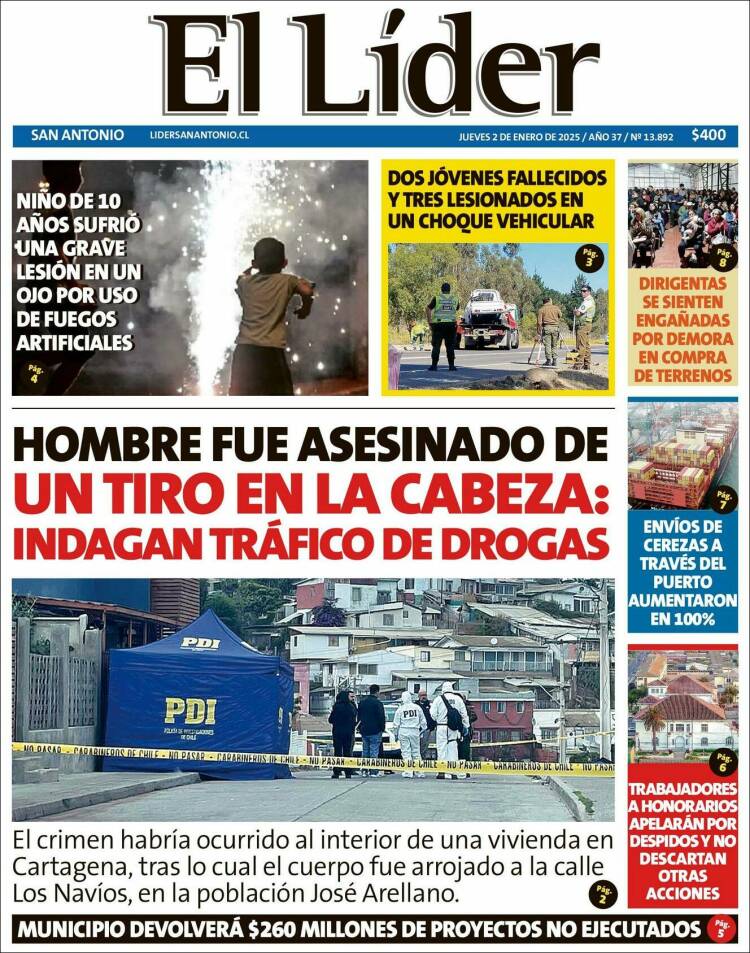 Portada de Lider de San Antonio (Chile)