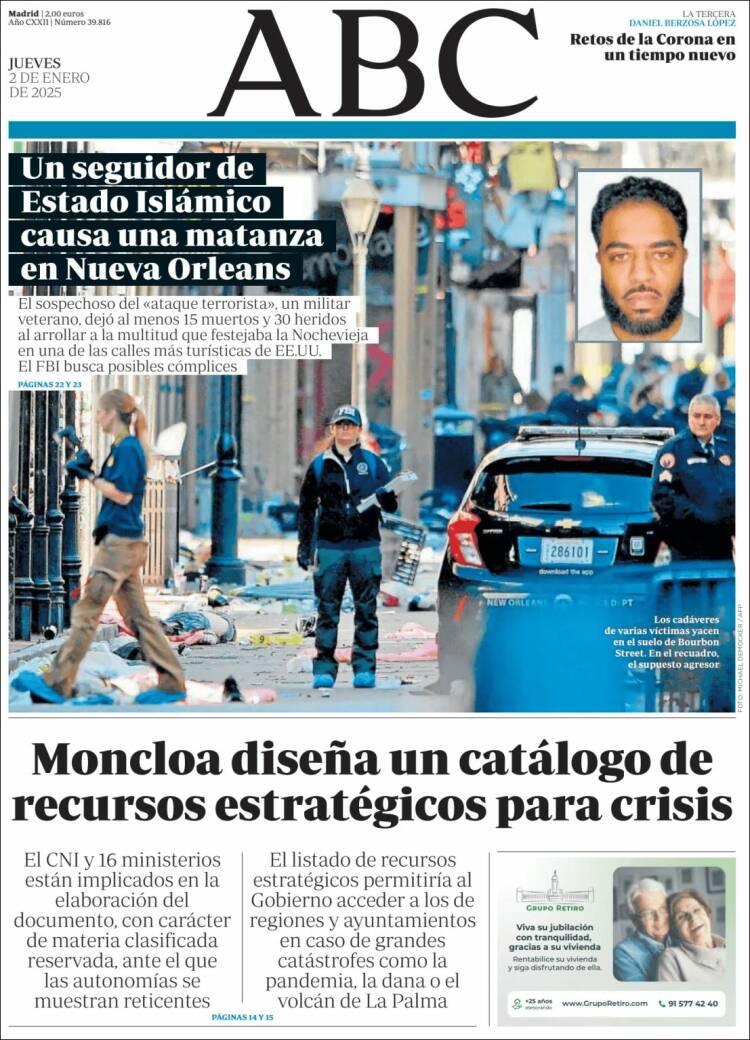 Portada de ABC (España)