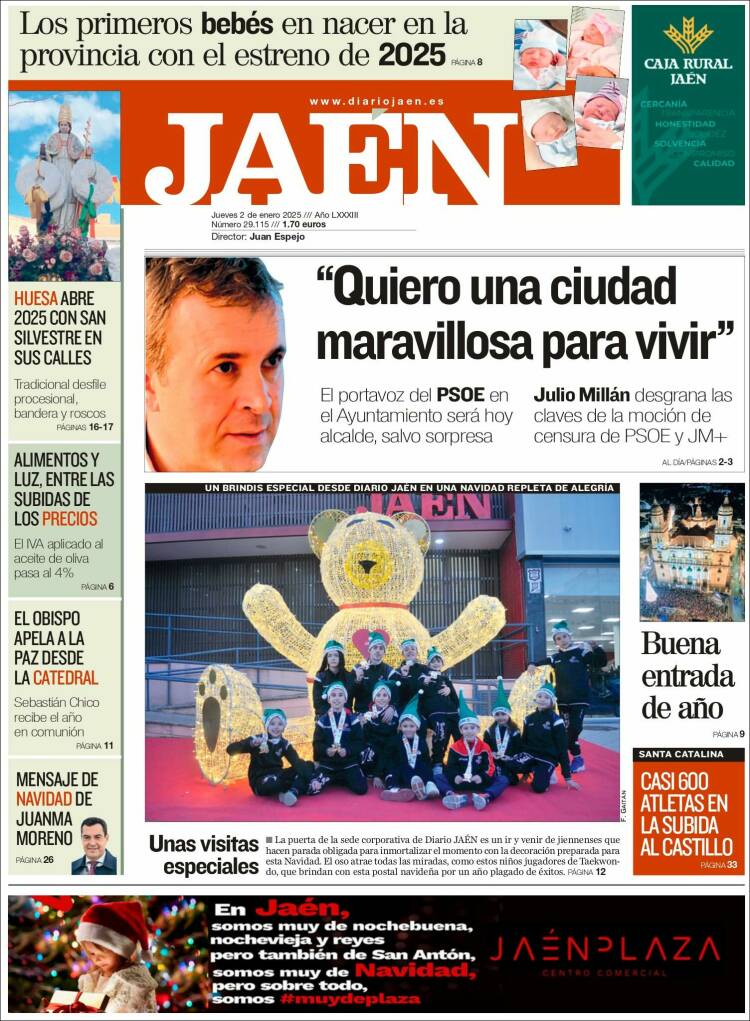 Portada de Diario Jaén (España)